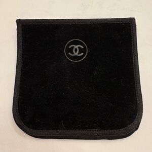 CHANEL Classic Black Velvet Cosmetic Case